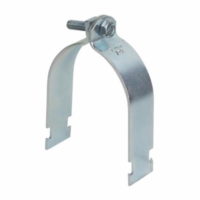 Thomas & Betts Superstrut® 702-1/2-EG 700 Pipe Strap, 1/2 in, For Use With IMC/Rigid Conduit, Pipe and Electrical Metal Tubing, Steel, Electro Galvanized